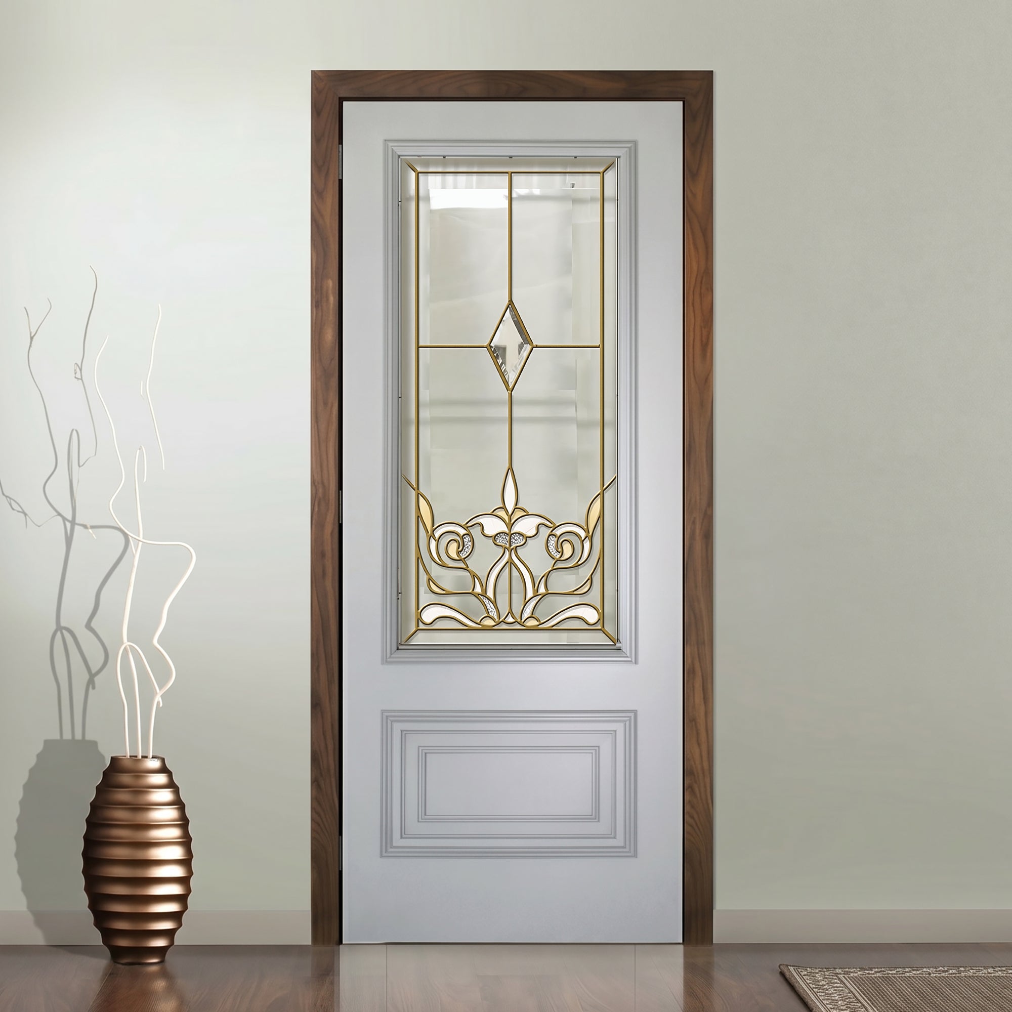 Glass door inserts