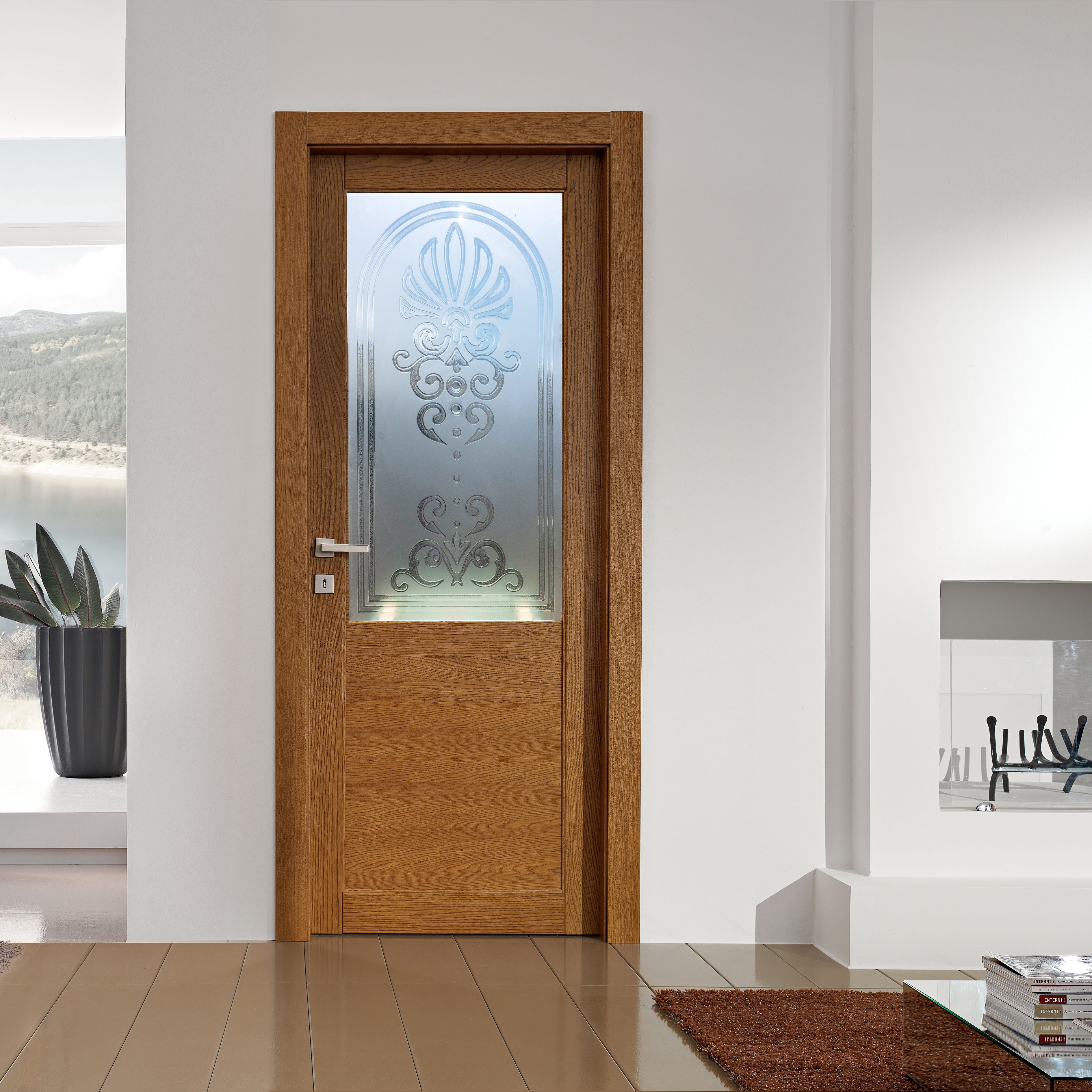 Glass door inserts