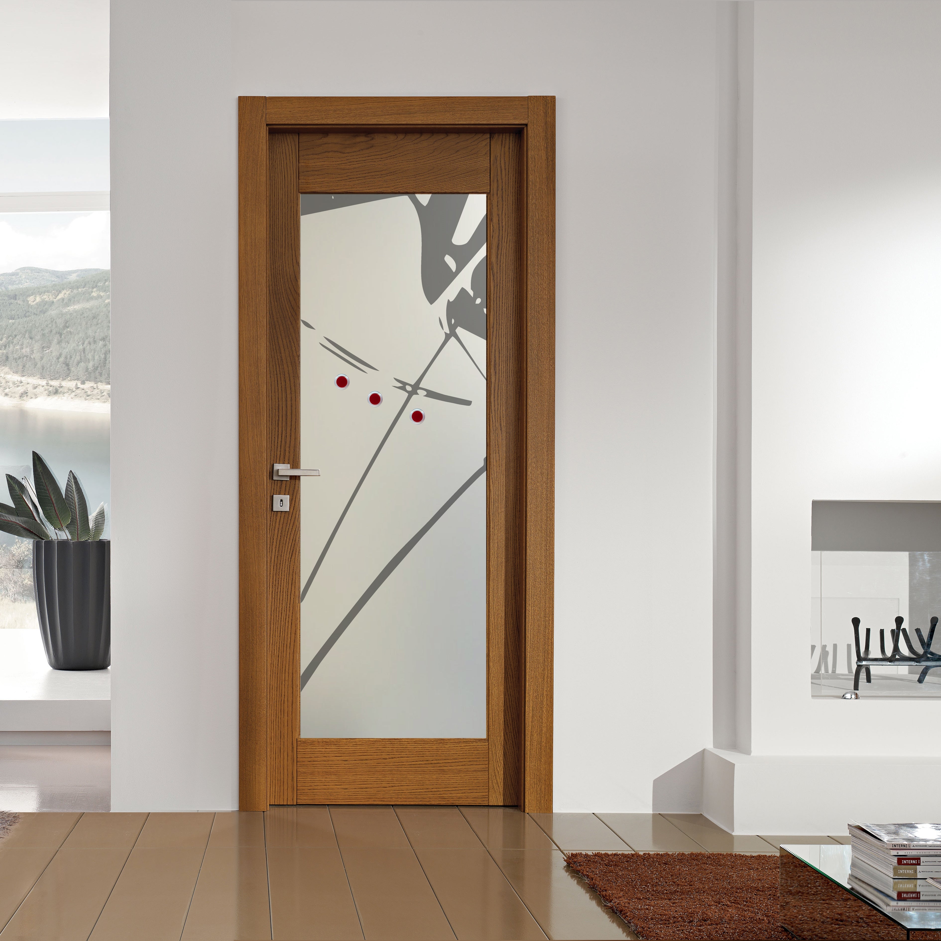 Glass door inserts