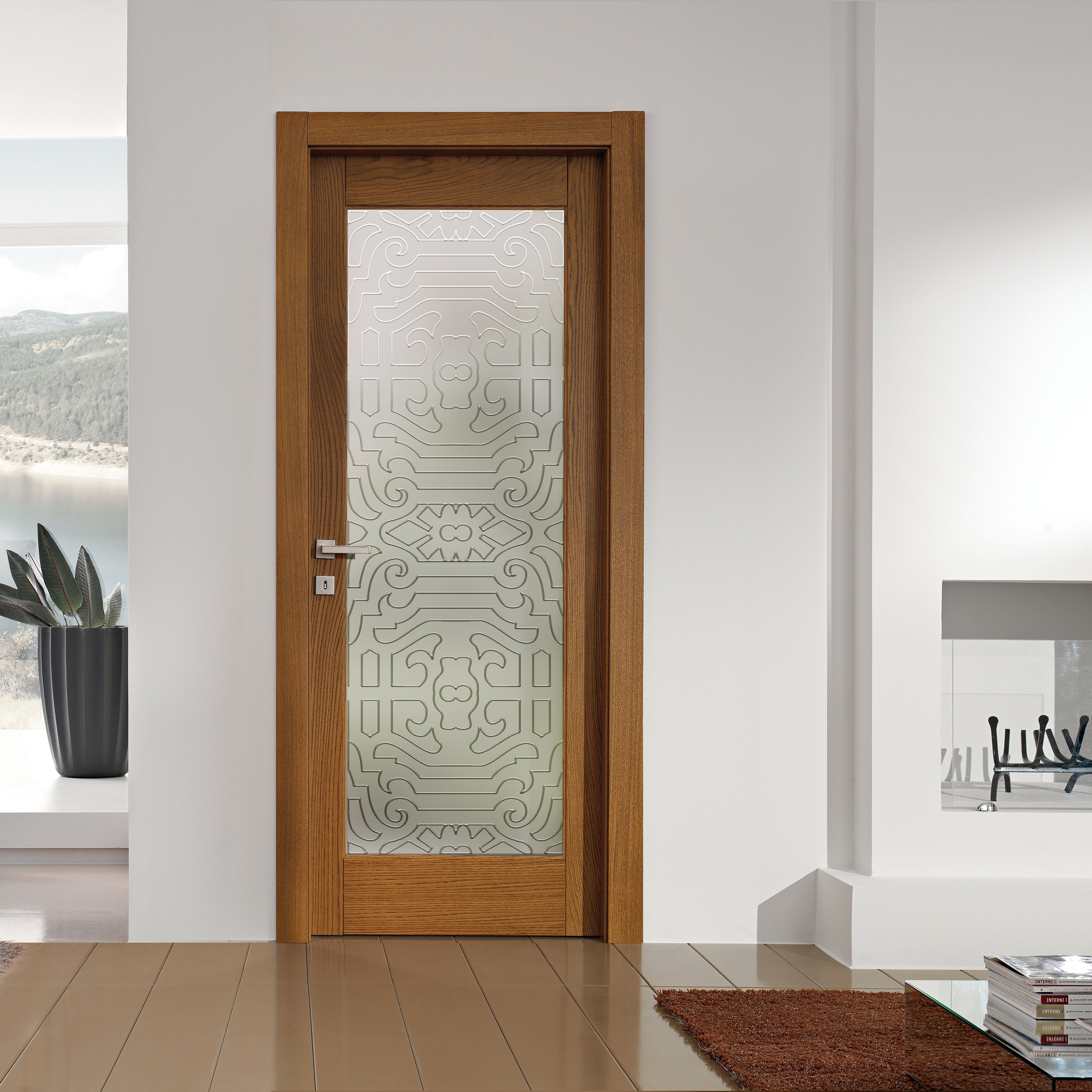Glass door inserts