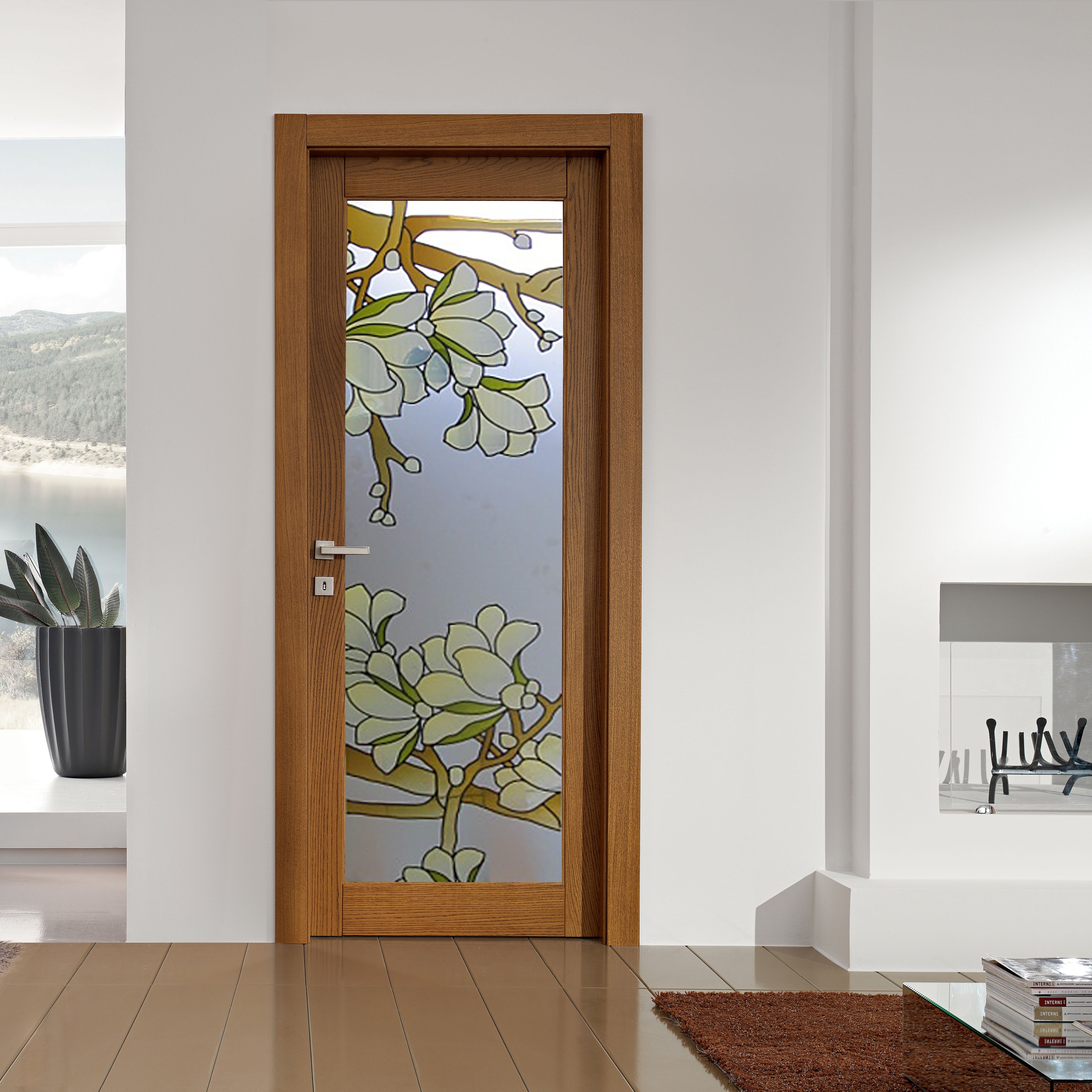 Glass door inserts