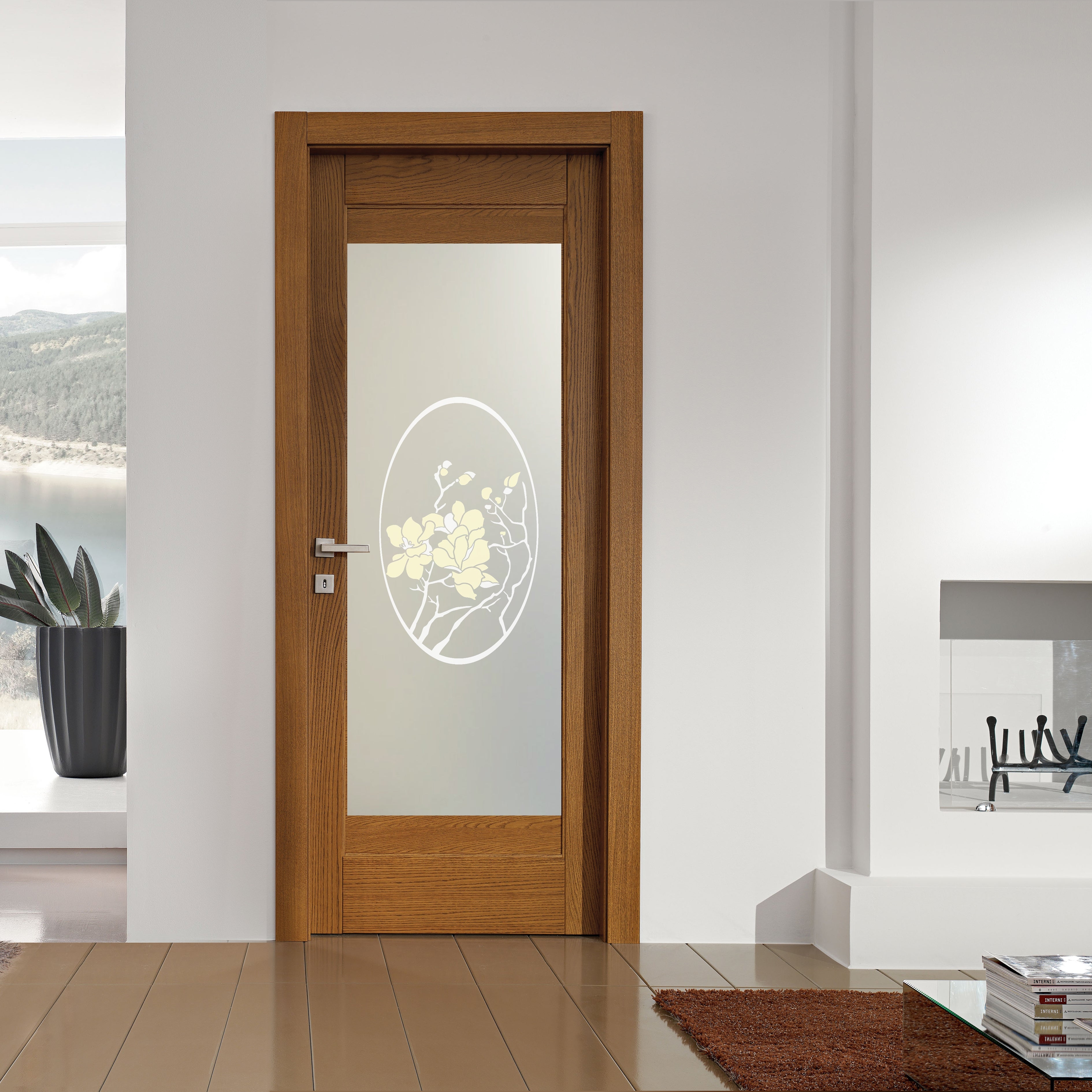 Glass door inserts