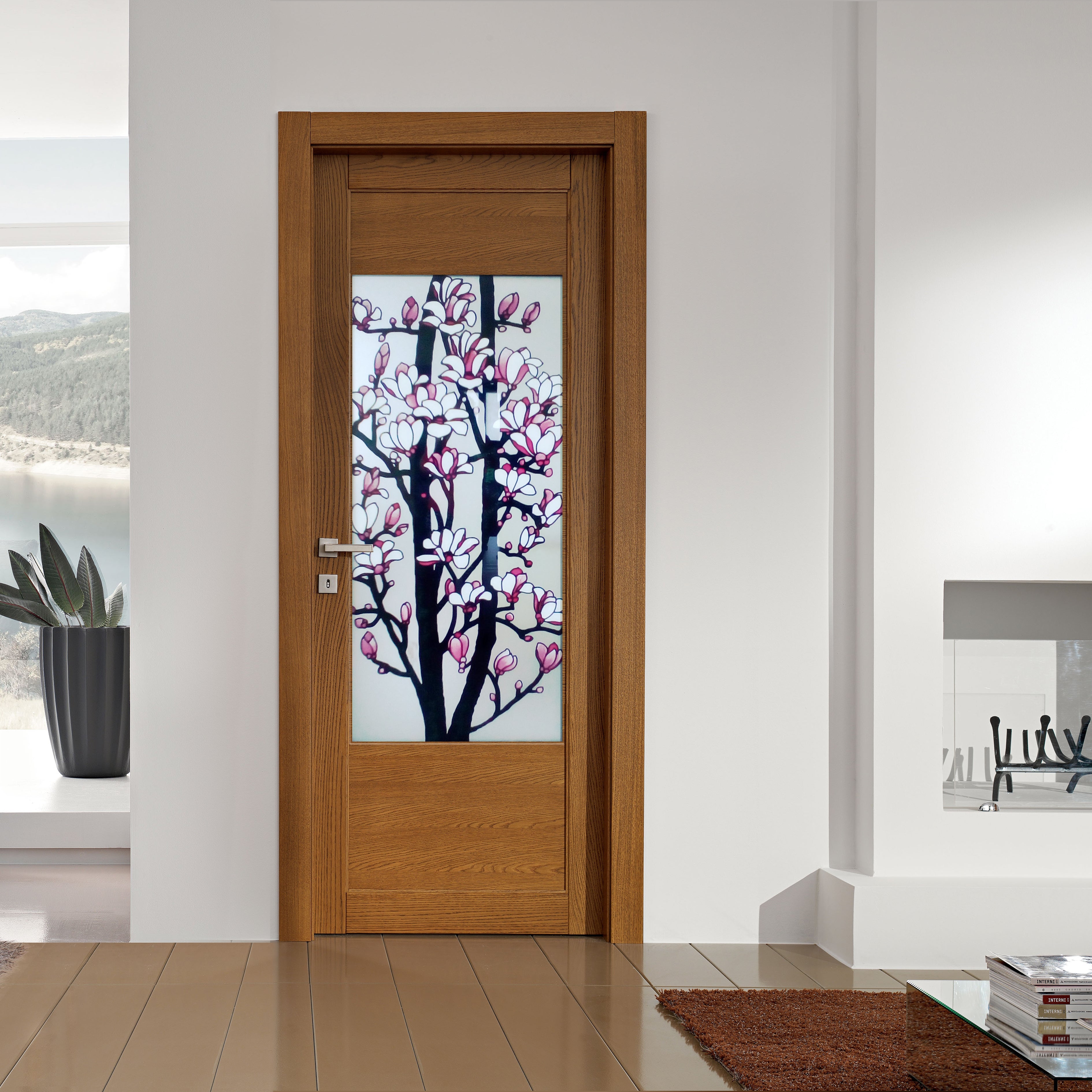 Glass door inserts