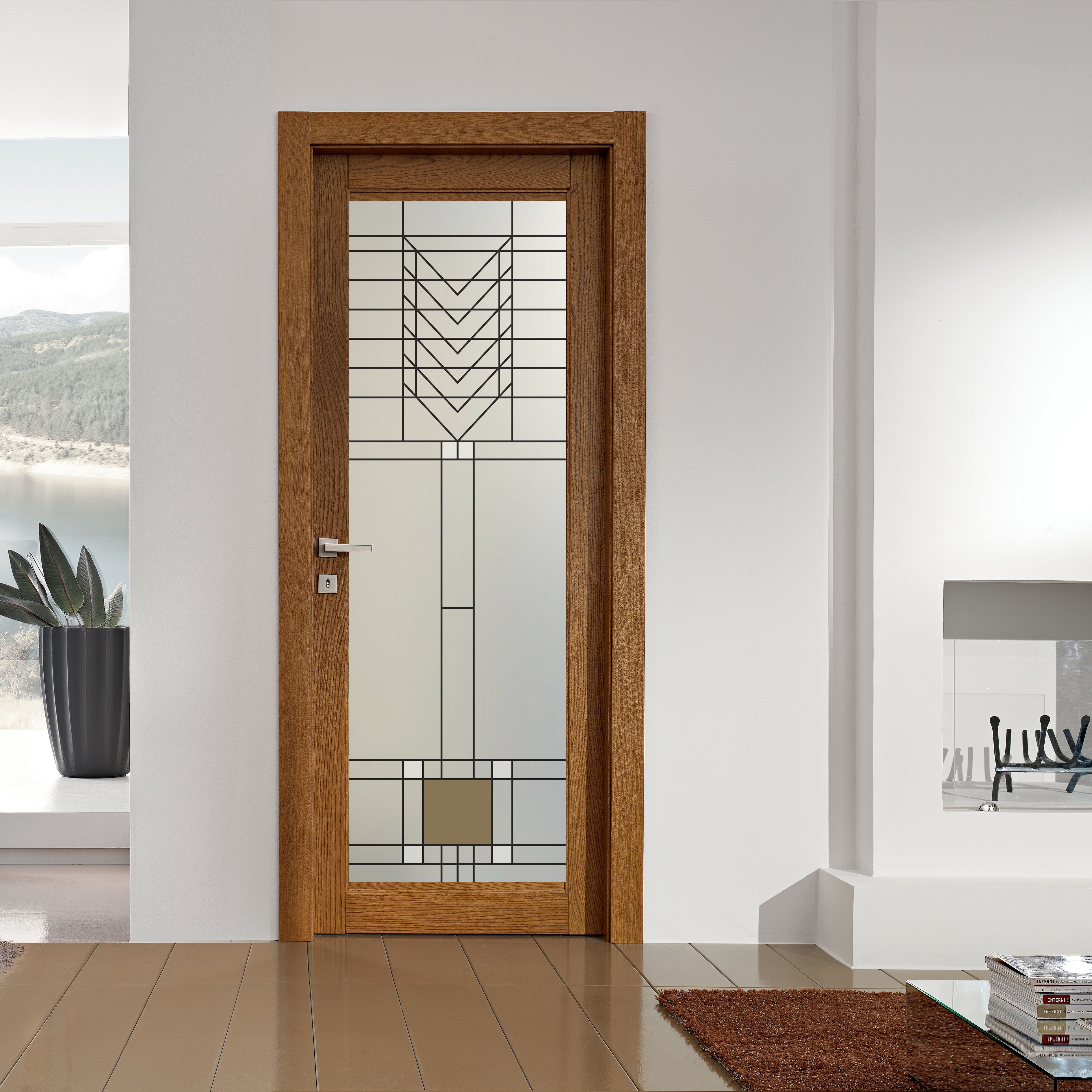 Glass door inserts