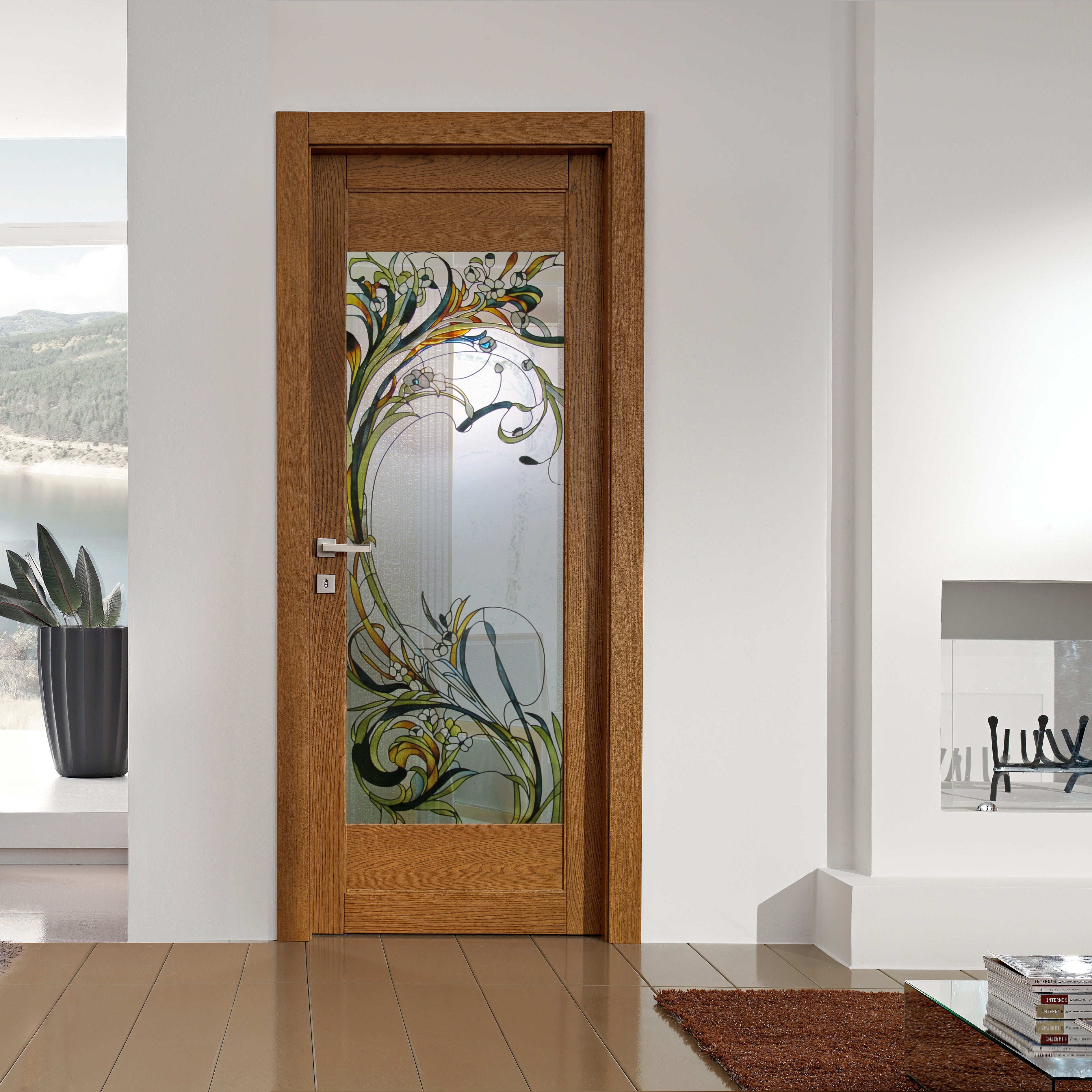Glass door inserts
