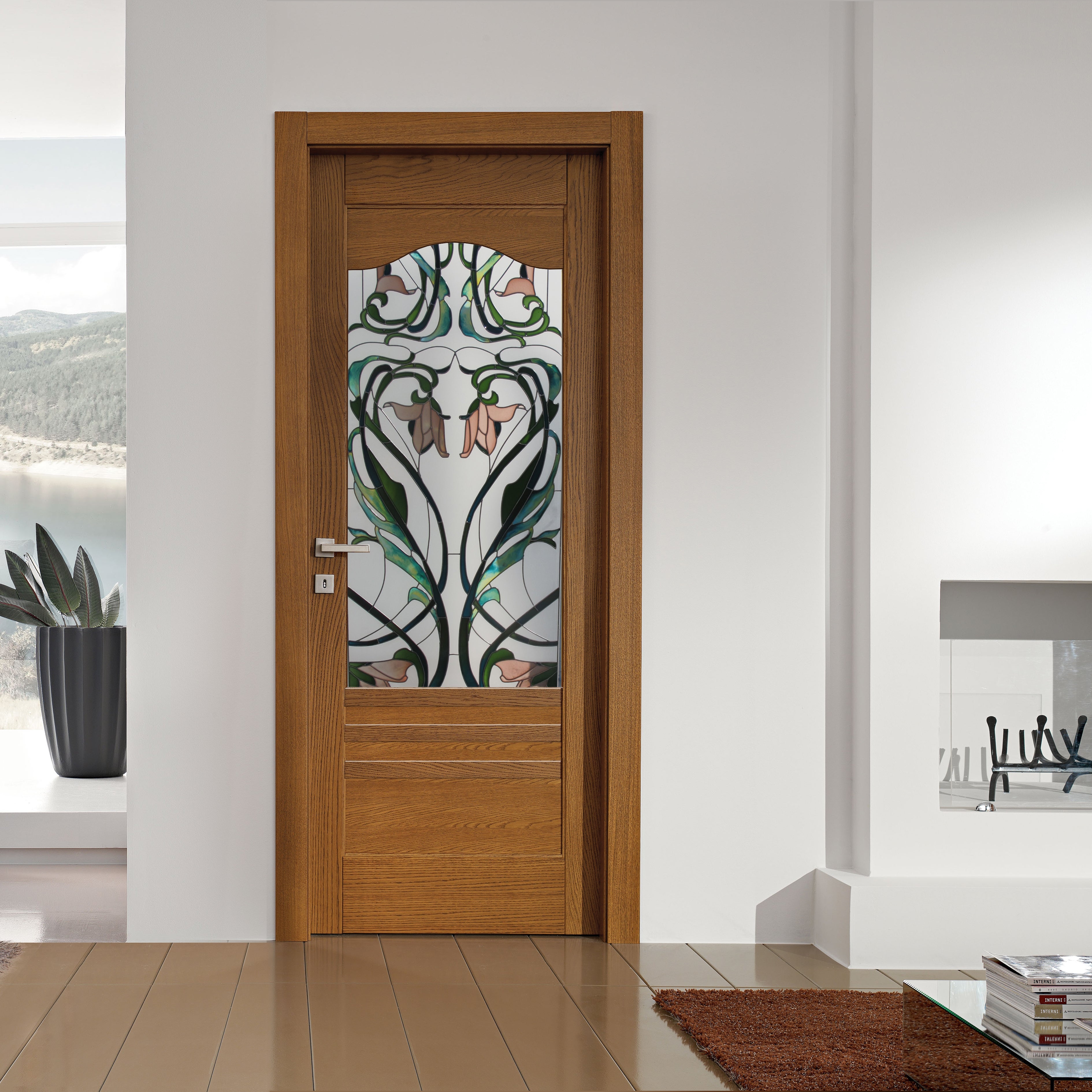 Glass door inserts