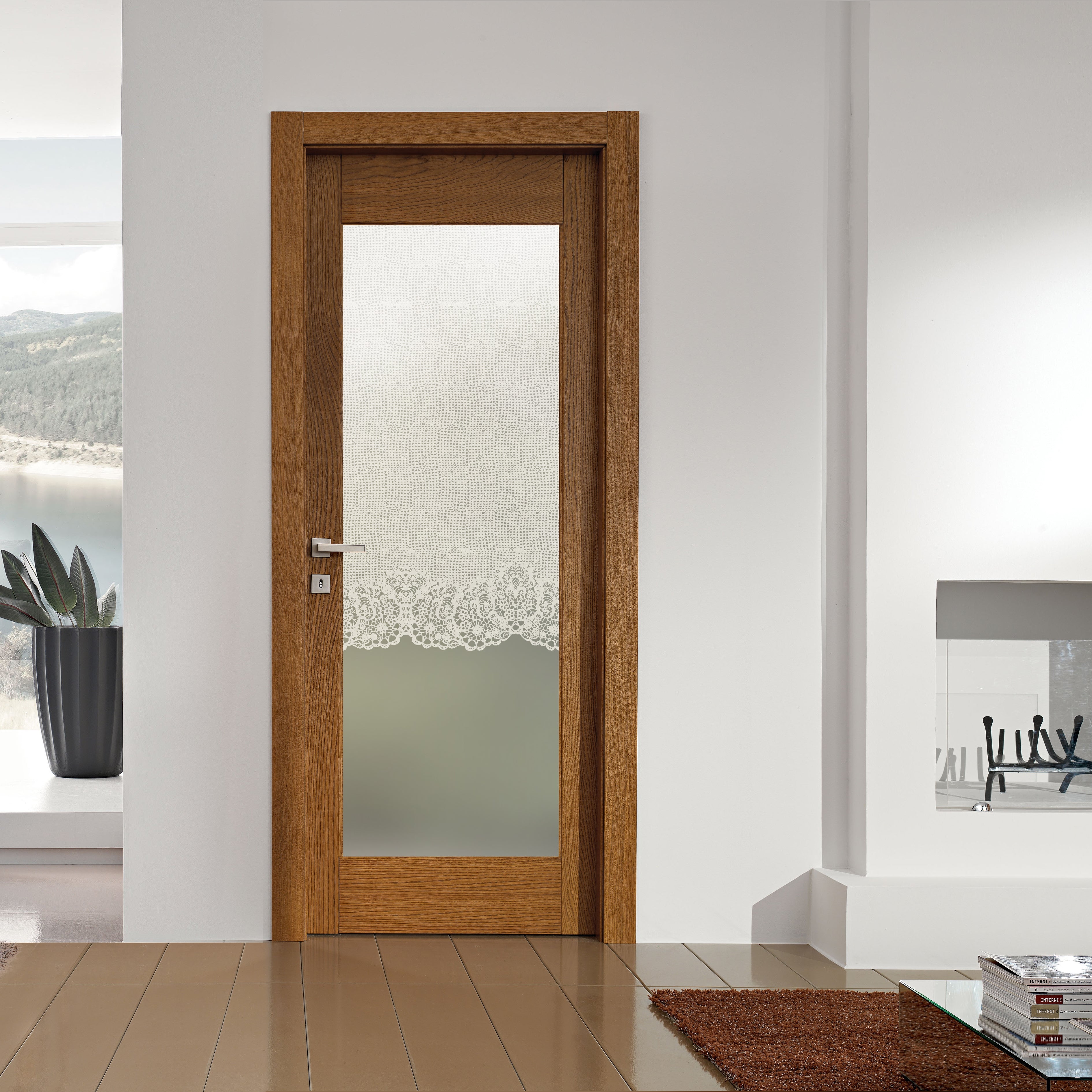 Glass door inserts
