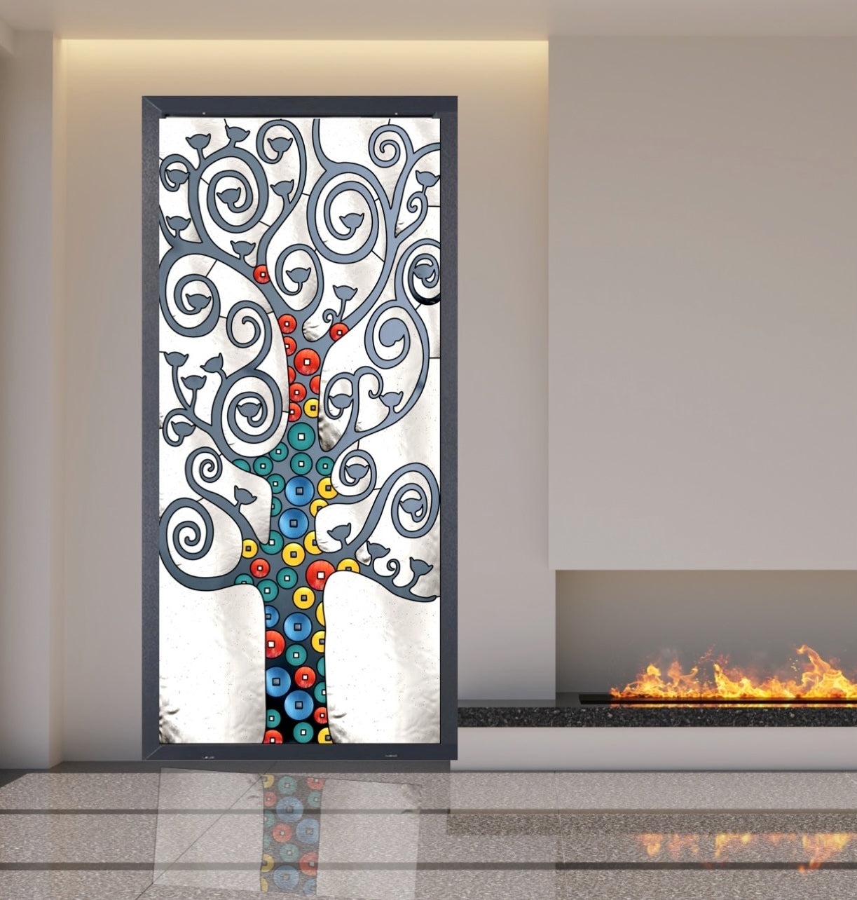 Artistic Stained Glass #LIFETREE-1