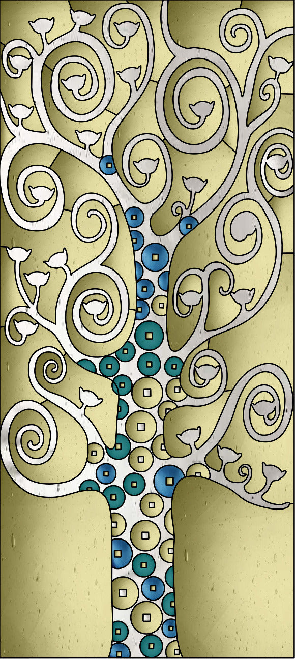 Artistic Stained Glass #LIFETREE-4