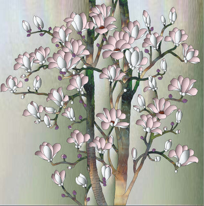 Artistic Stained Glass #MAGNOLIA-3