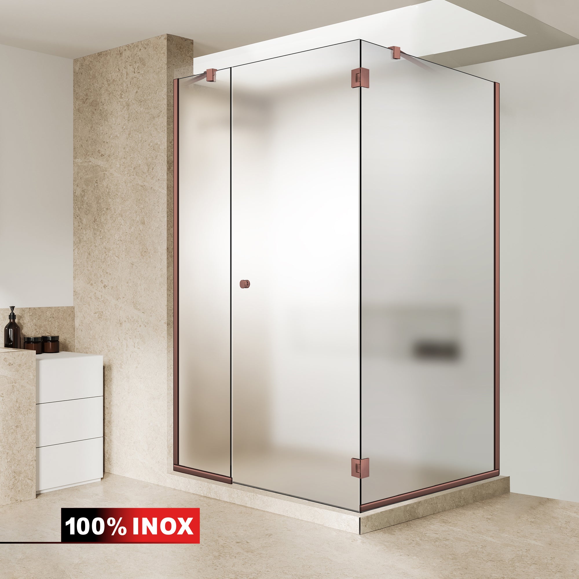 Shower enclosure #Satiné