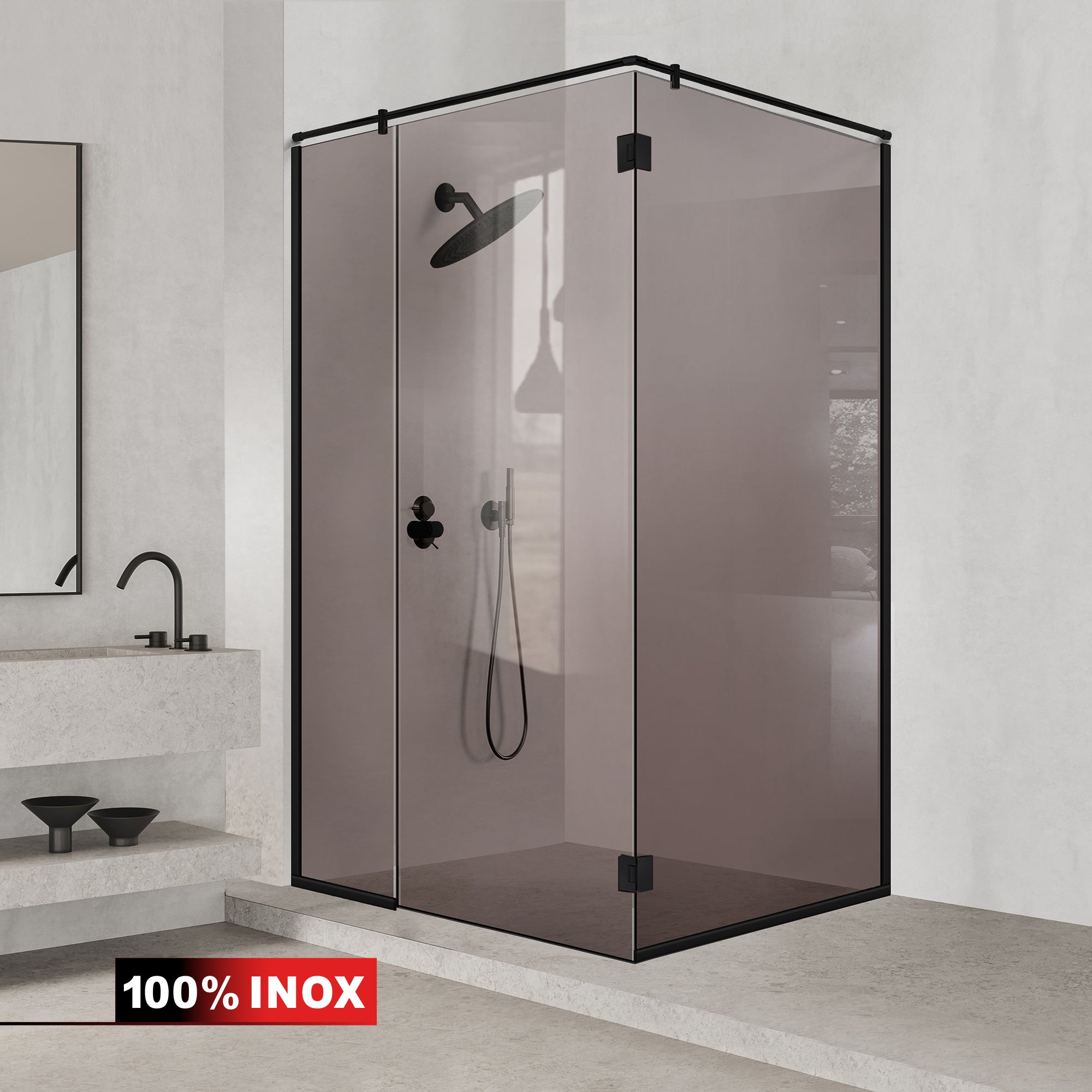Shower enclosure #Bronze