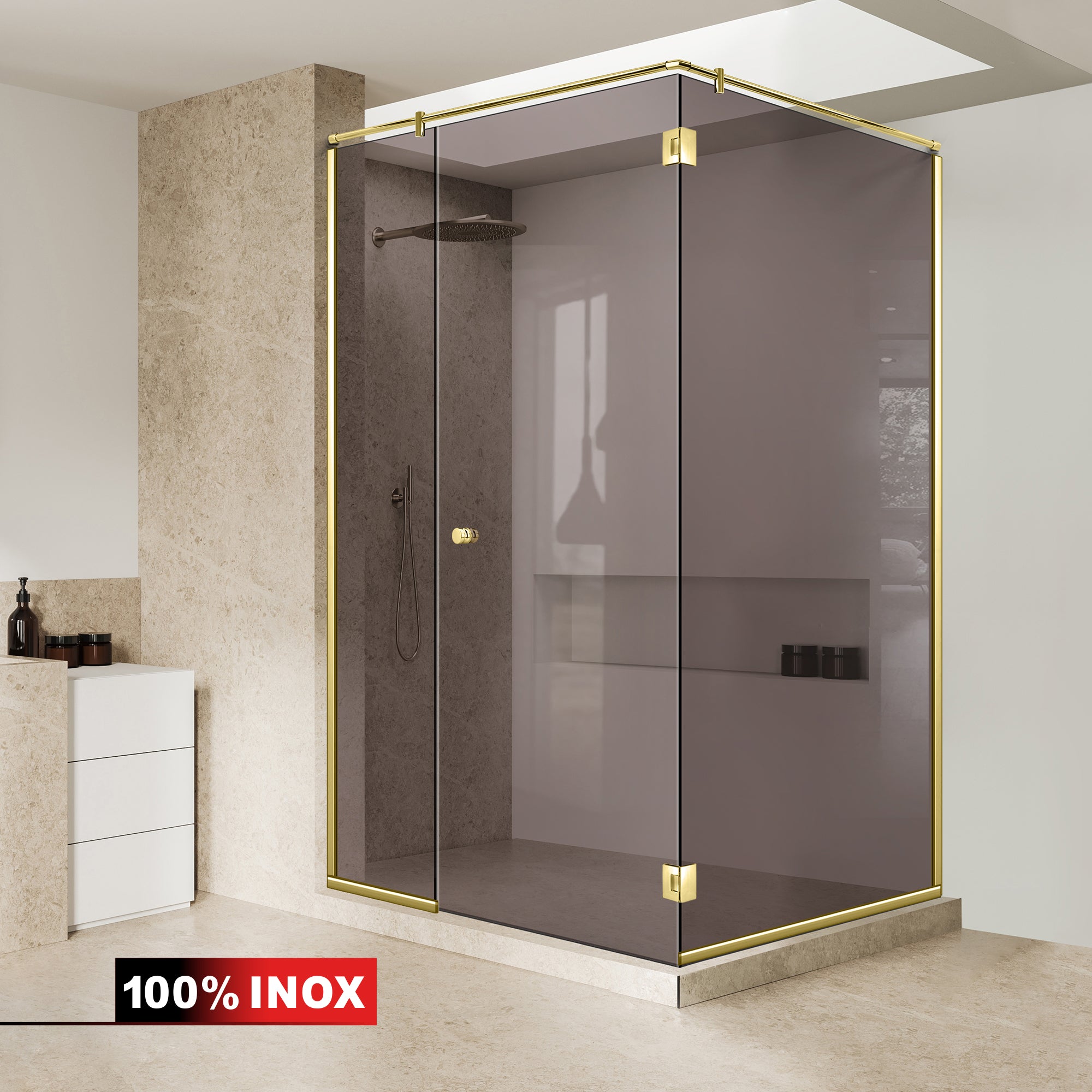 Shower enclosure #Bronze