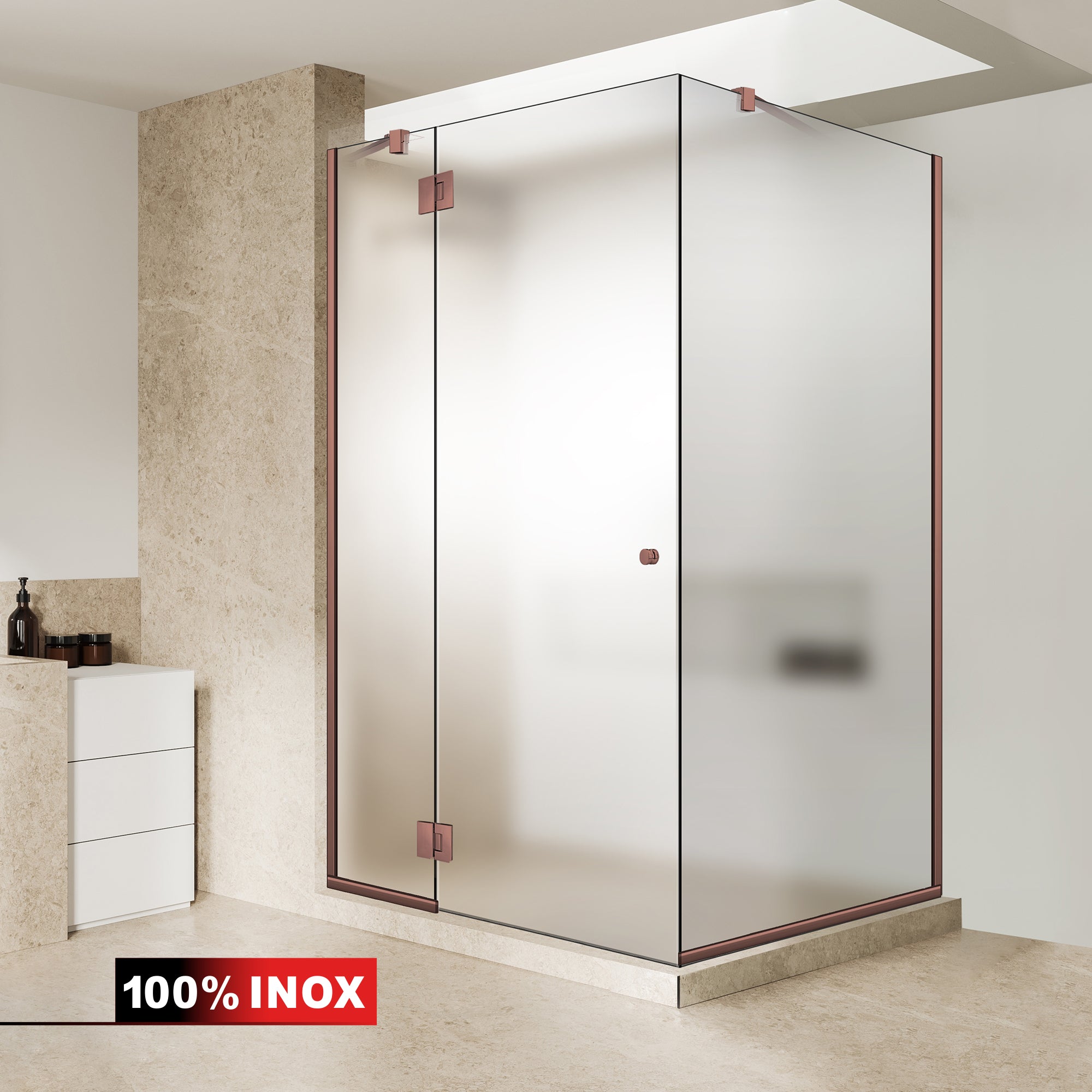 Shower enclosure #Satiné