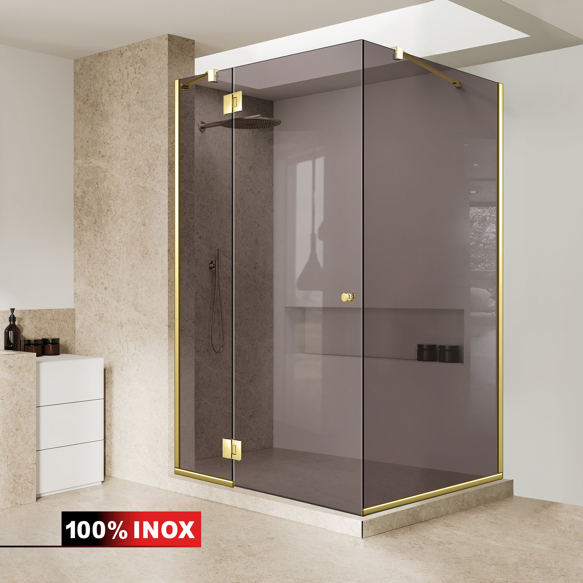 Shower enclosure #Bronze