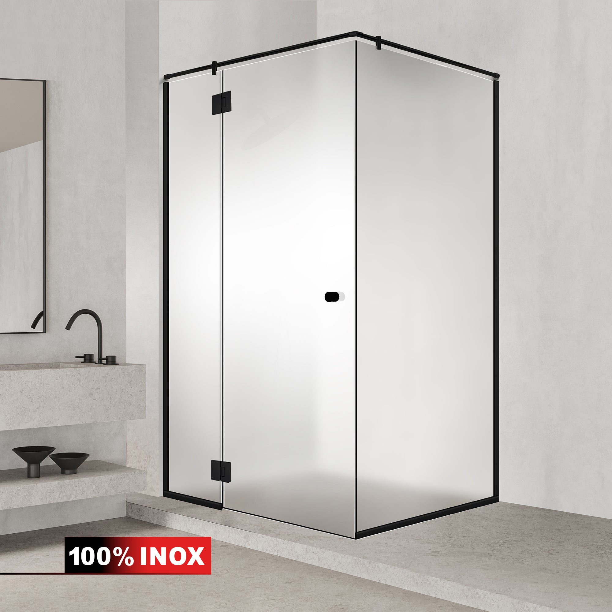 Shower enclosure #Satiné