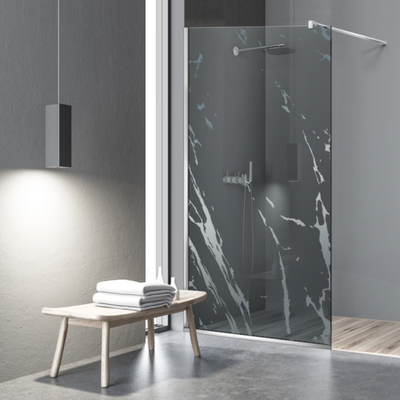 Shower Screens Walk-in, Shower wall Stainless steel, #Grey #Grey