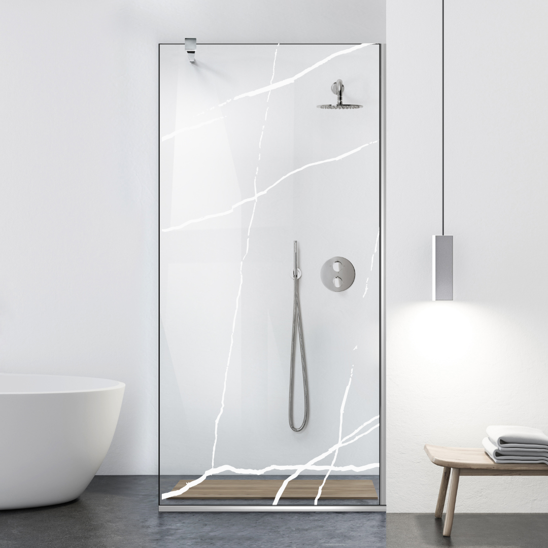 Shower Screens Walk-in, Black Shower Wall, #Clear #Crystal Clear