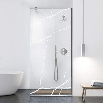 Shower Screens Walk-in, Black Shower Wall, #Clear #Crystal Clear