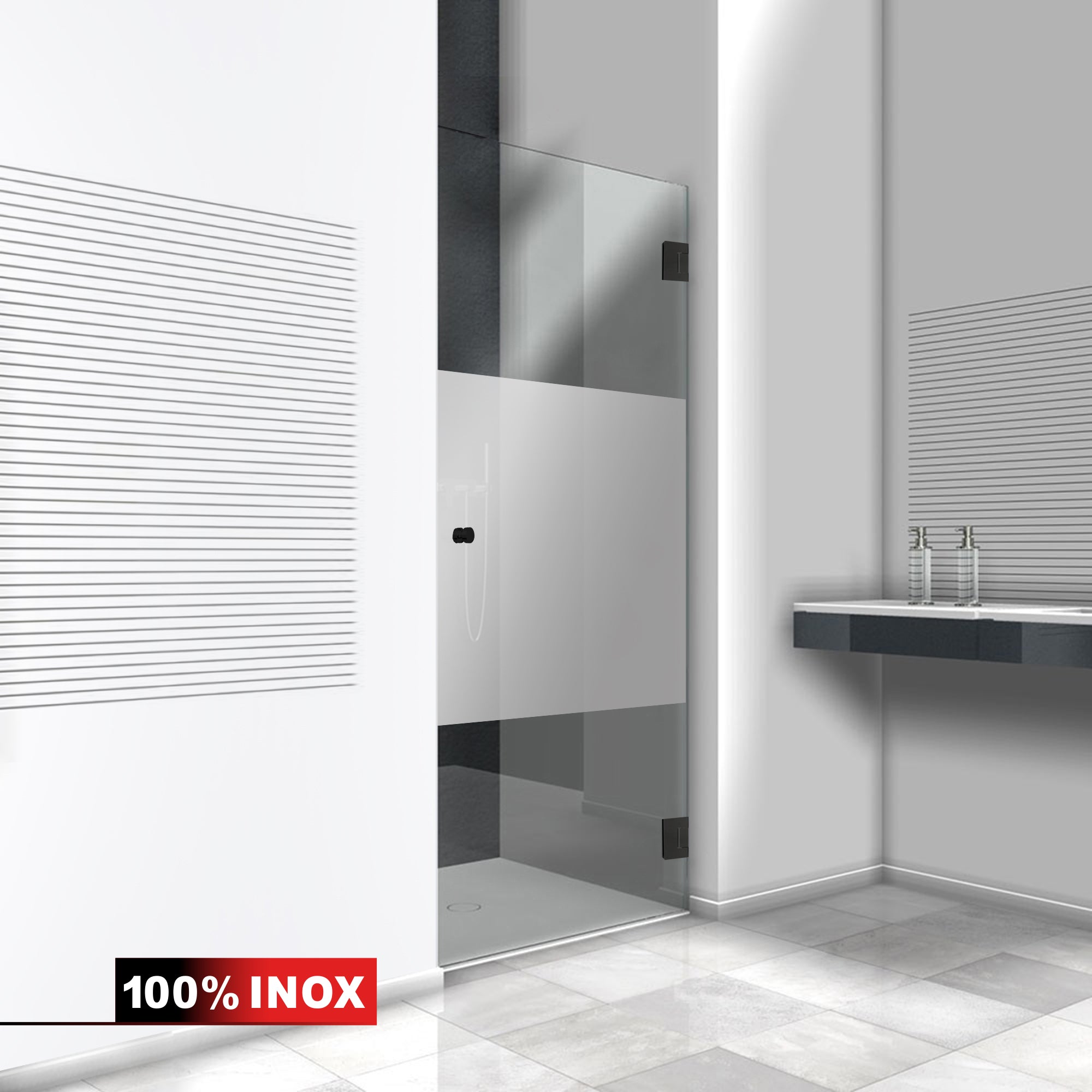 Shower Doors black #Clear