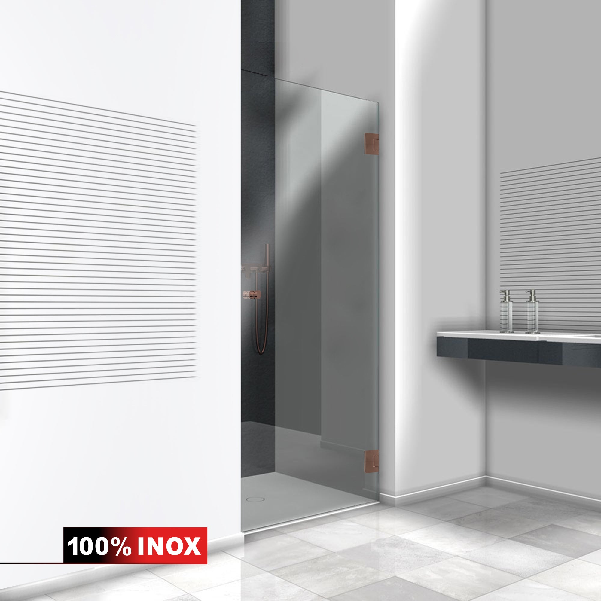 Shower Doors copper #Clear