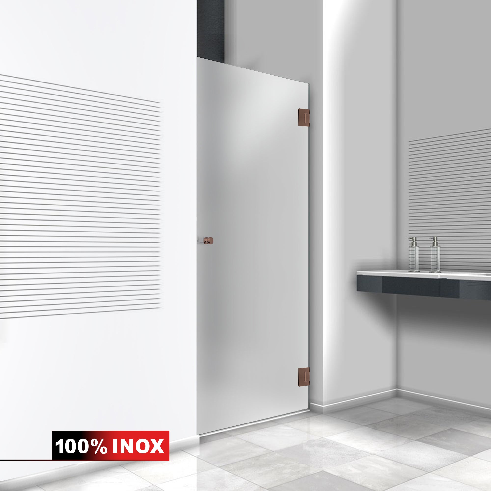 Shower Doors copper #Satiné