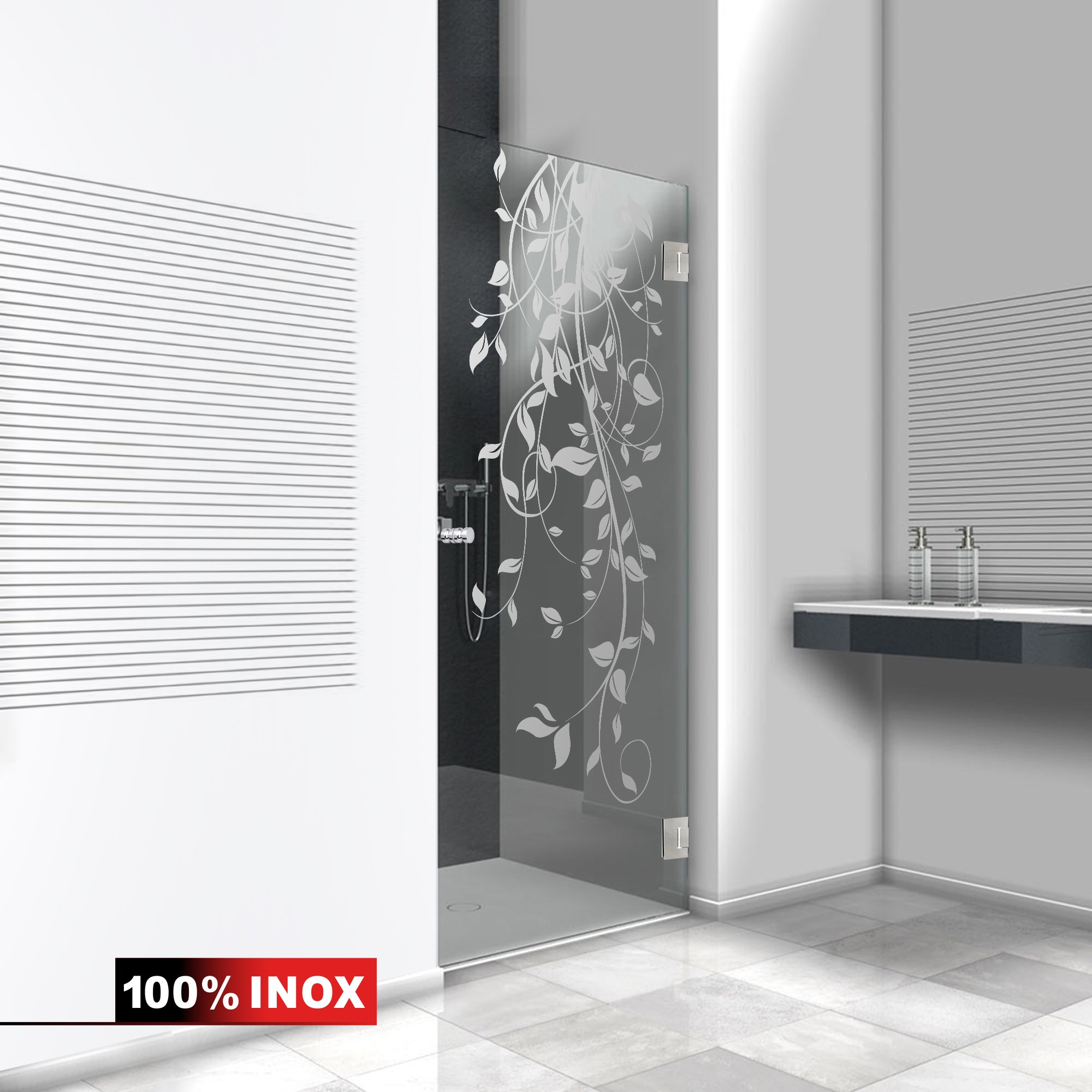Shower Doors stainless steel #Clear