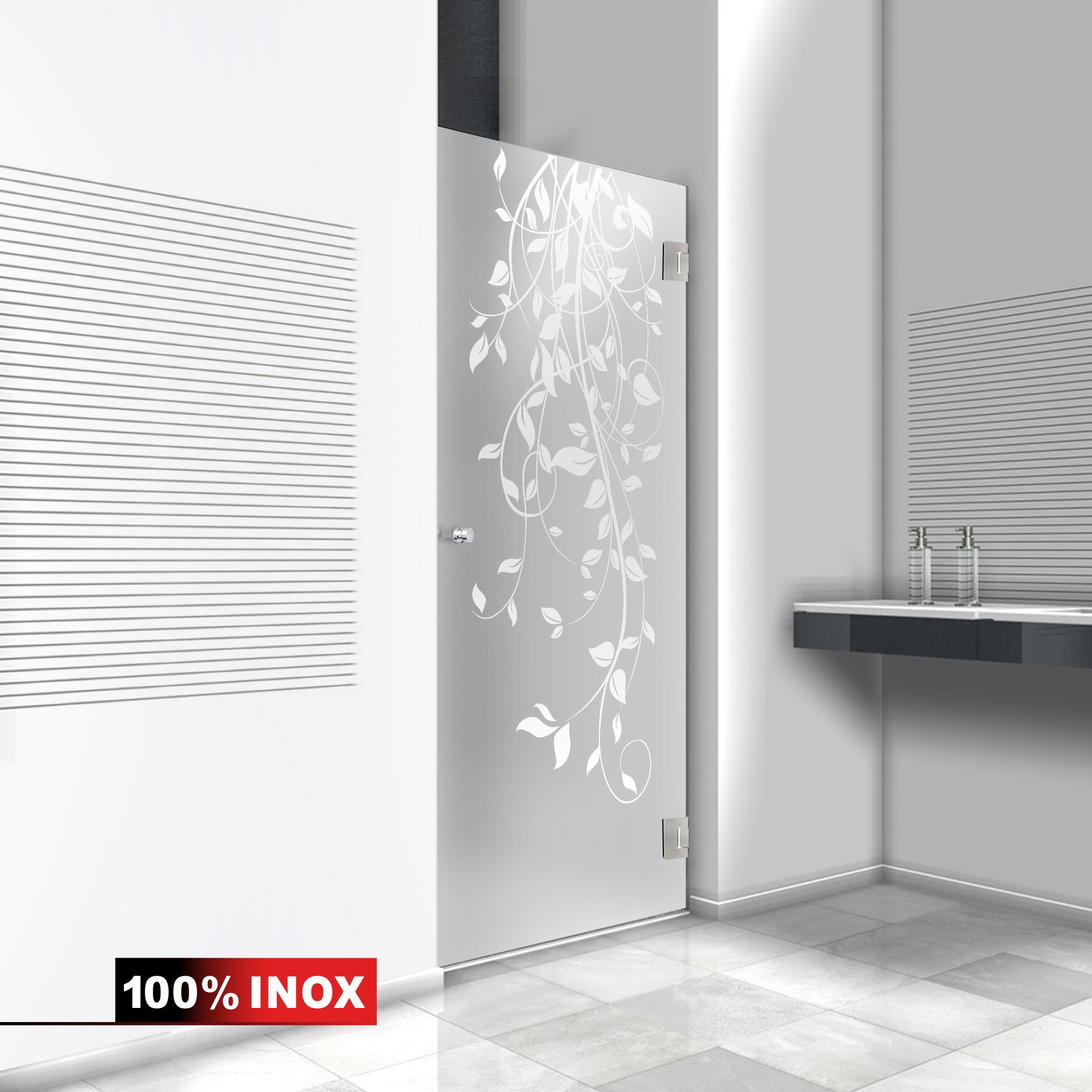 Shower Doors stainless steel #Satiné