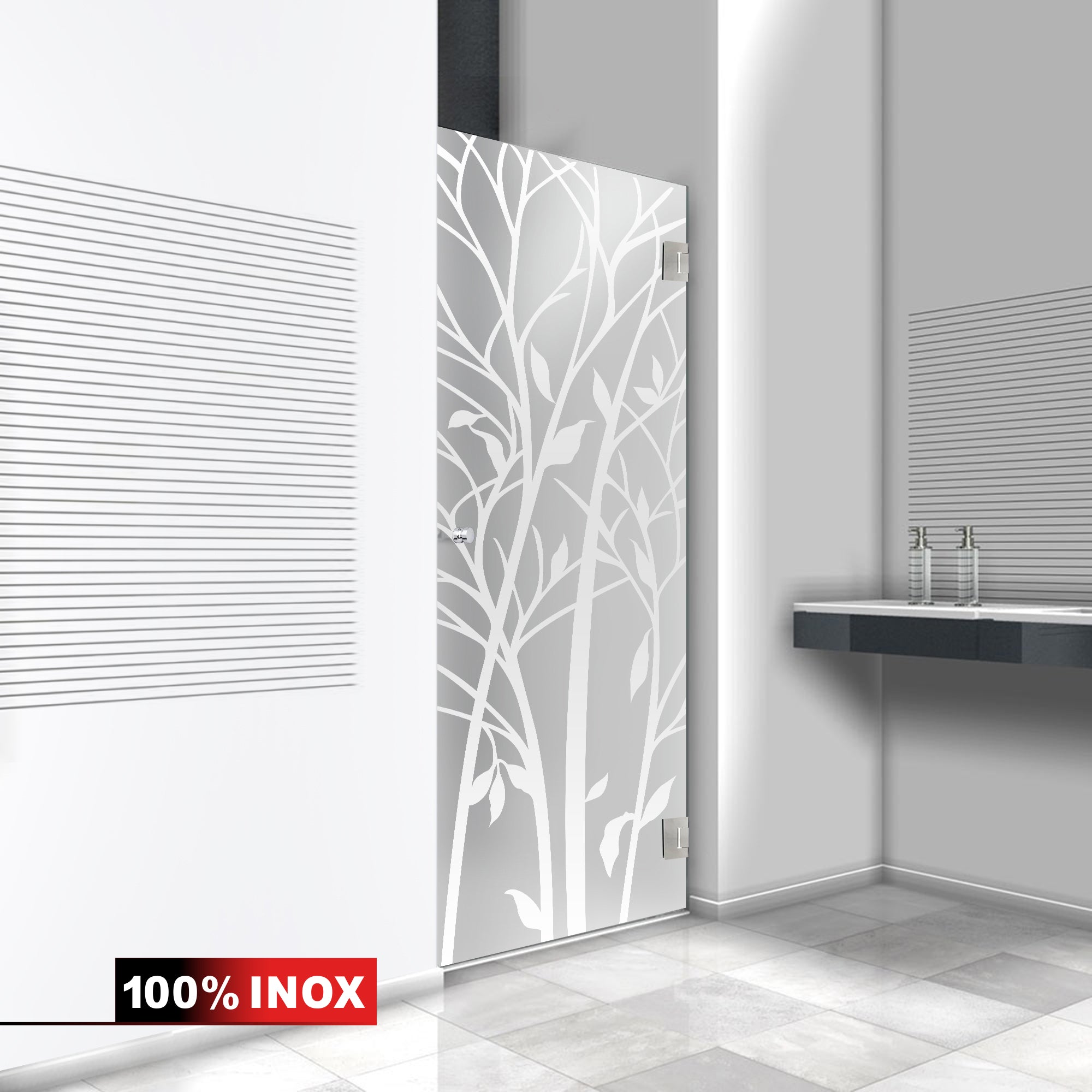Shower Doors stainless steel #Satiné