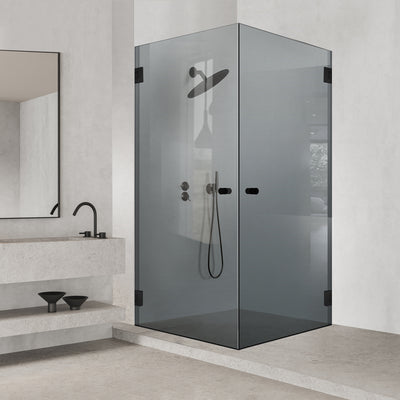 Shower enclosure with swing door #Grey