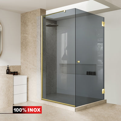 Shower enclosure with swing door #Grey