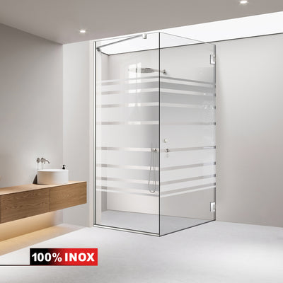 Shower enclosure with swing door #Clear