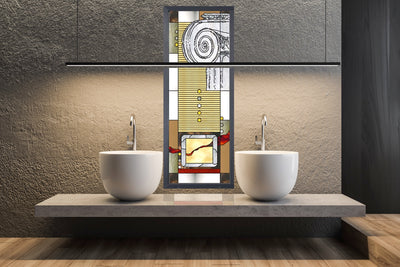 Artistic Stained Glass #ROMAN-1