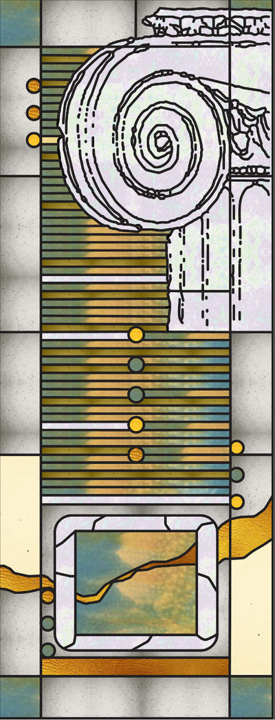 Artistic Stained Glass #ROMAN-2