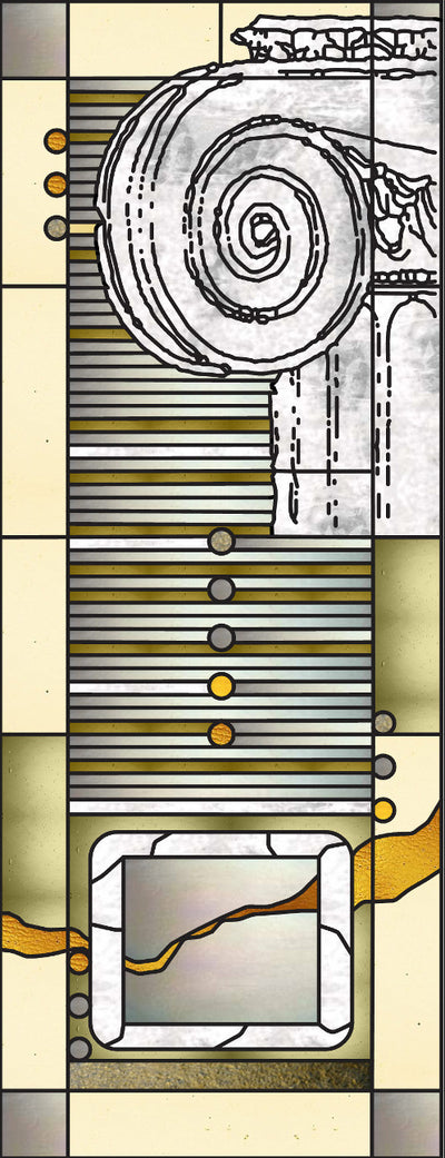 Artistic Stained Glass #ROMAN-4