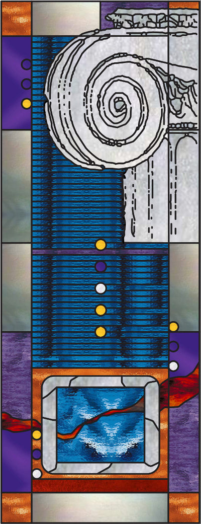 Artistic Stained Glass #ROMAN-5
