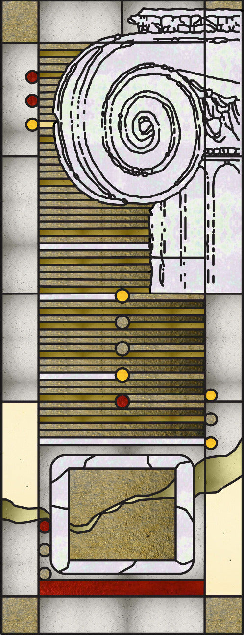 Artistic Stained Glass #ROMAN-7