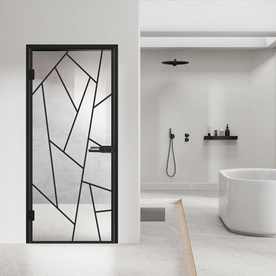 Framed glass door #Clear