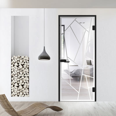 Framed glass door #Clear