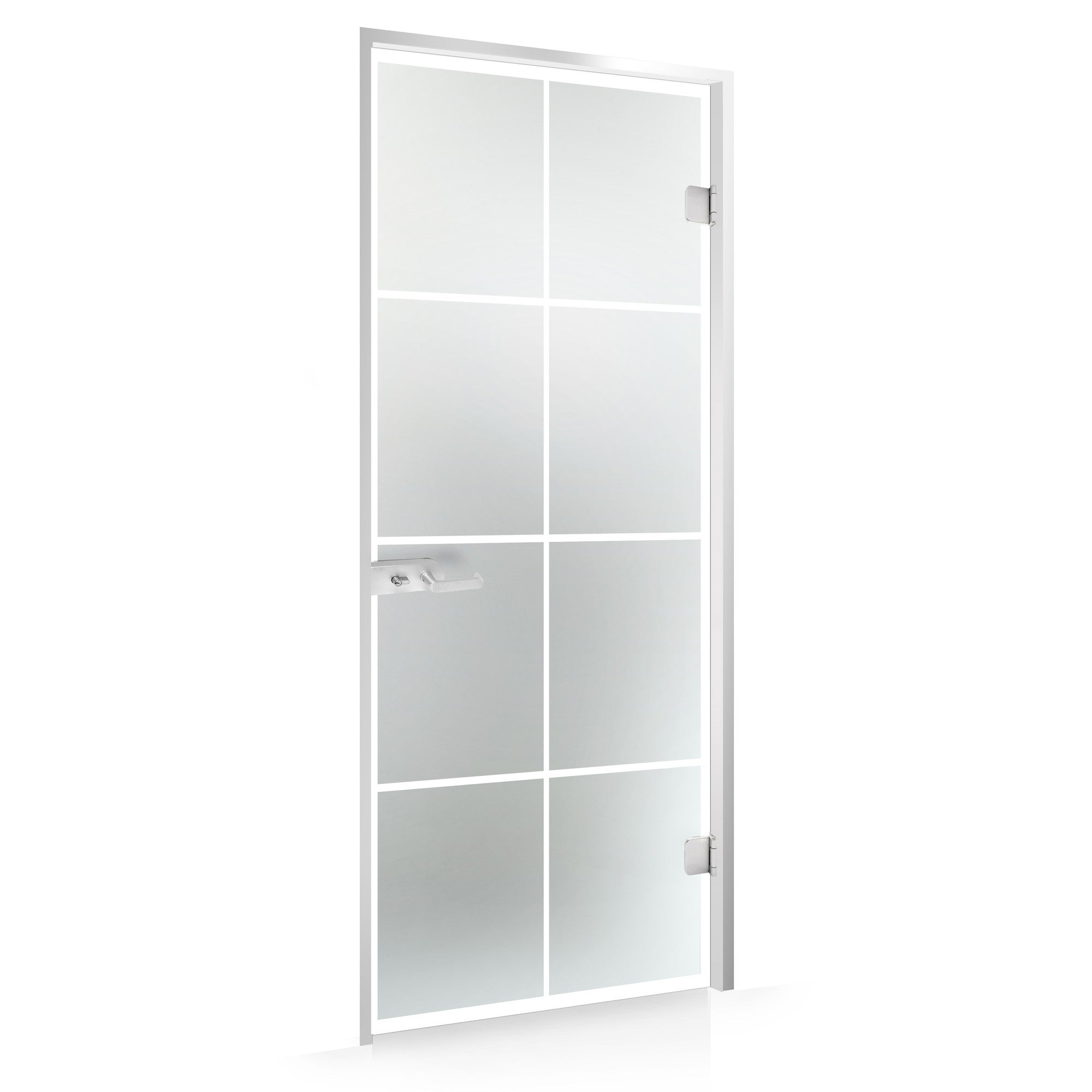 Framed glass door #Satin
