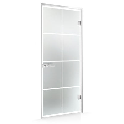 Framed glass door #Satin