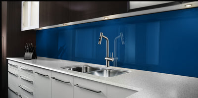 Painted kitchen glass splashback #P541