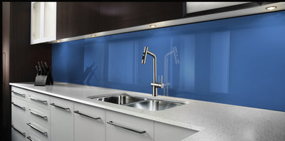 Painted kitchen glass splashback #P7683