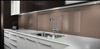 Painted glass kitchen splashbacks #4257