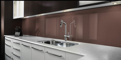 Painted glass kitchen splashbacks #7518