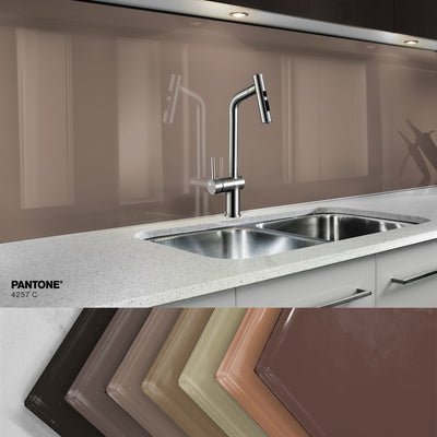 Painted glass kitchen splashbacks #4257