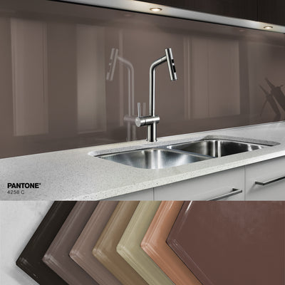 Painted glass kitchen splashbacks #4258
