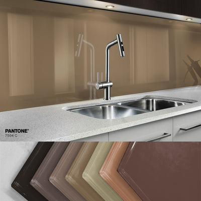 Painted glass kitchen splashbacks #7504