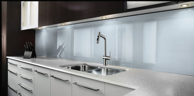 Painted kitchen glass splashback #P642