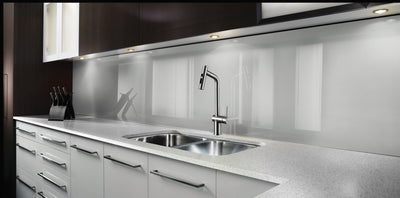 Painted kitchen glass splashback #PCG2